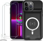 Battery Case for iPhone 13 Pro Max, Upgraded 10800mAh Rechargeable Portable by KCKEBLM