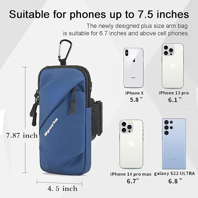 Phone Holder Arm Bands, Small Crossbody Shoulder Holsters Bag - Image 4