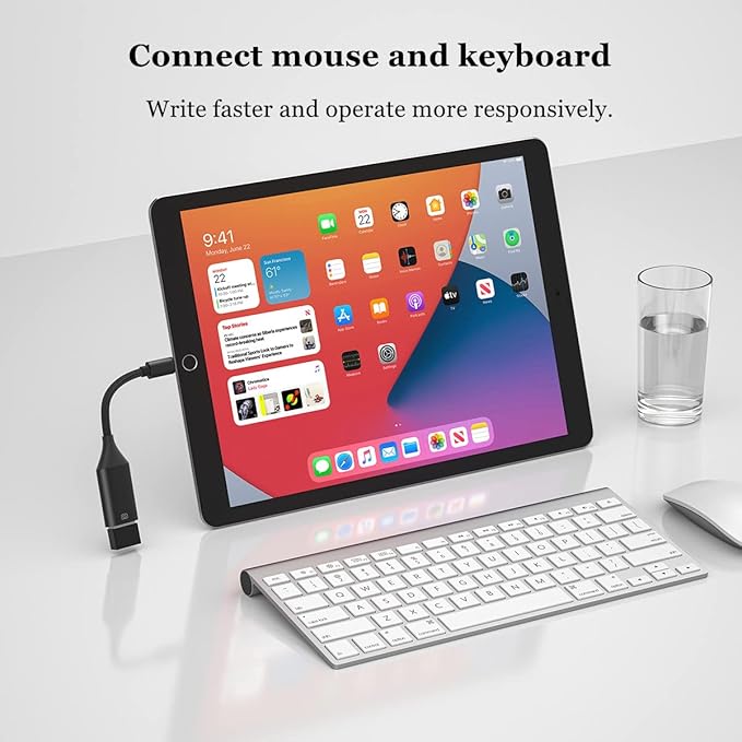 IVSHOWCO Camera Adapter for iPhone, iPad to USB OTG Cable Adapter, Supports USB - Image 4