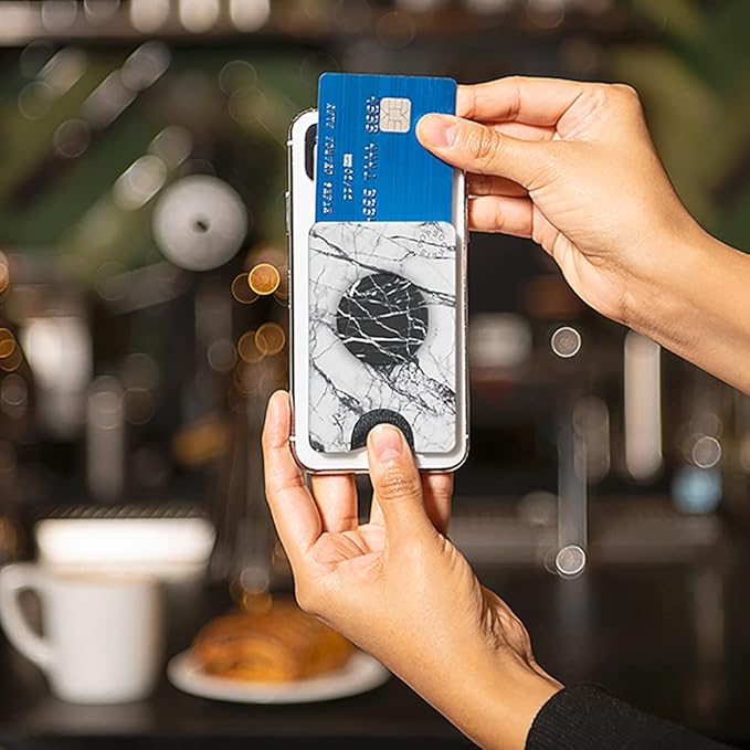PopSockets Phone Wallet with Expanding Phone Grip, Phone Card Holder, Solid - Image 2
