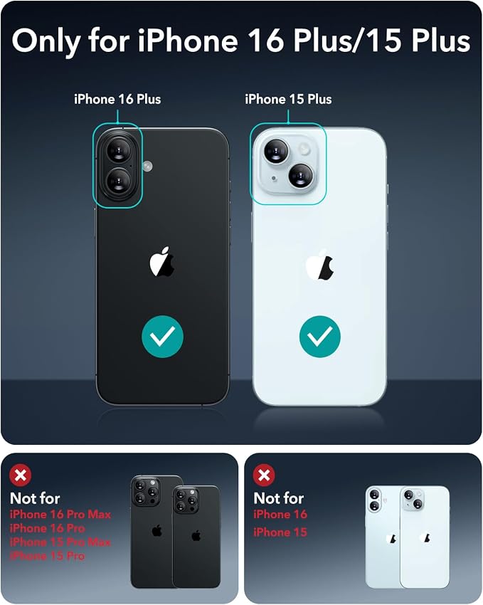 ESR 3 Pack for iPhone 16 Plus/iPhone 15 Plus Screen Protector, Full Coverage - Image 8