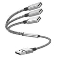 USB Y Splitter 3 in 1, USB A Male to 3 Female Cable by Unknown