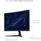ViewSonic VX2418C 24 Inch 1080p 1ms 180Hz Curved Gaming Monitor - Image 5