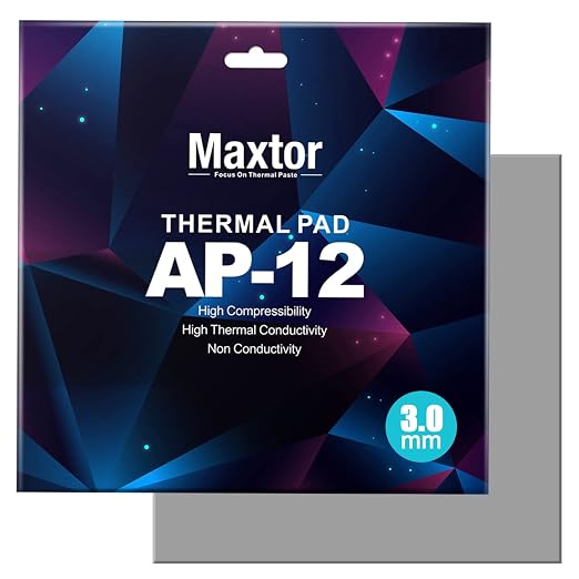 Maxtor Thermal Pad 14.8 W/mK, Highly Efficient Heat Resistant Soft Pad by Maxtor