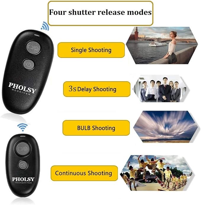 PHOLSY Wireless Shutter Release Remote Control - Image 3