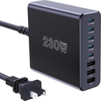 230W USB C Charging Station, Graaci Compact 8 Ports GaN Desktop Charger by Graaci