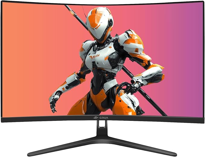 CRUA 27" Curved Gaming Monitor, 280Hz FHD, 1800R VA Panel, 120% sRGB, Support - Image 2