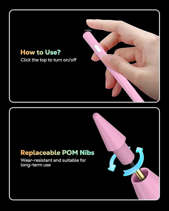 MoKo Pencil for iPad 11th 10th Gen, Stylus Pen for 2018-2025 Apple iPad - Image 7