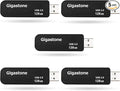 GIGASTONE V30 128GB USB 2.0 Flash Drive 5-Pack, Capless Retractable Design Pen by Gigastone