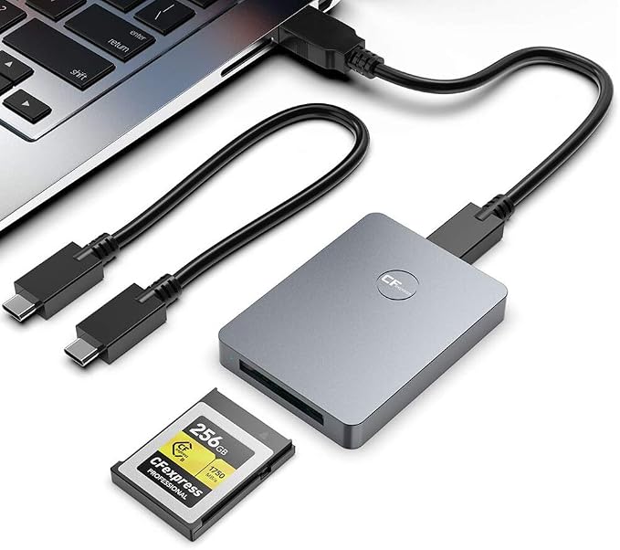CFexpress Card Reader, USB 3.2 Gen 2 10Gbps CFexpress Tyep B Card Readers by Rocketek