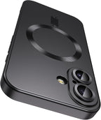 Magnetic for iPhone 16 Case Slim Soft Silicone Bumper Shockproof Metallic by LEKEVO