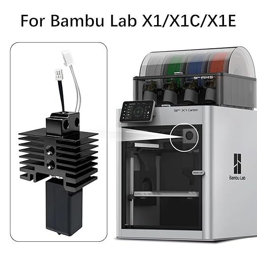 JUUPINE Upgraded Bambu Labs Hotend X1 Carbon Assembly - Image 5