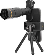 Portable 32X Phone Camera Lens HD Zoom Lens Clip On, Double Adjustment Eyepiece by GOWENIC