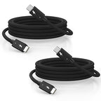 Thunderbolt 4 Cable, 240W Fast charging, 40Gbps Data Transfer, Supports 8K/4K by DreemTeam