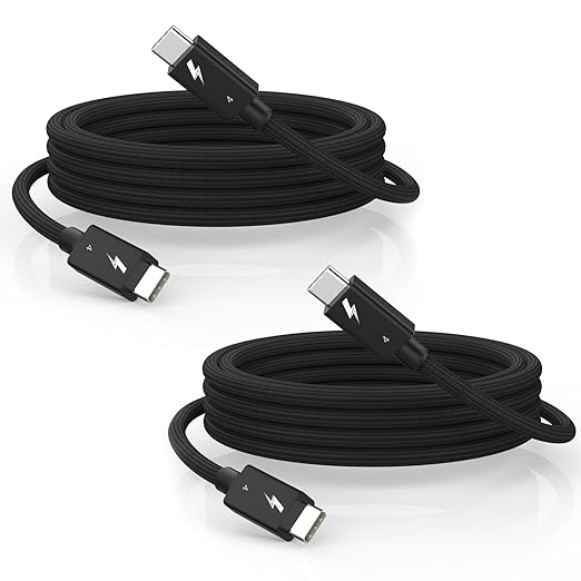 Thunderbolt 4 Cable, 240W Fast charging, 40Gbps Data Transfer, Supports 8K/4K by DreemTeam