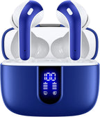 TAGRY Bluetooth Headphones True Wireless Earbuds 60H Playback LED Power Display by TAGRY