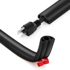 12ft Cord Cover Floor for Extension Cords, Self-Adhesive Floor Cable Cover to by ZhiYo