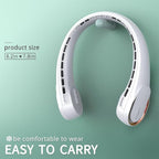 FrSara Neck Fan, Portable Personal Fan Strong Wind, Air Volume, 360° Cooling - Image 3