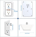 JcBlaon Outlet Extender Surge Protector - Image 8