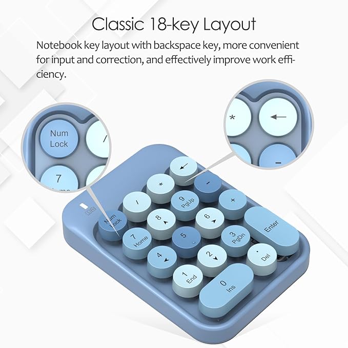FELICON Wireless Numeric Keypad 18 Keys - Image 3