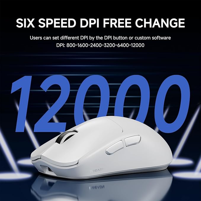 EWEADN X23Pro Wireless Gaming Mouse, 2.4G/BT5.0/USB-C Esports Gaming Mouse - Image 4