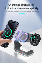 Wireless Charger, 3 in 1 Fast Charging Station - Image 4
