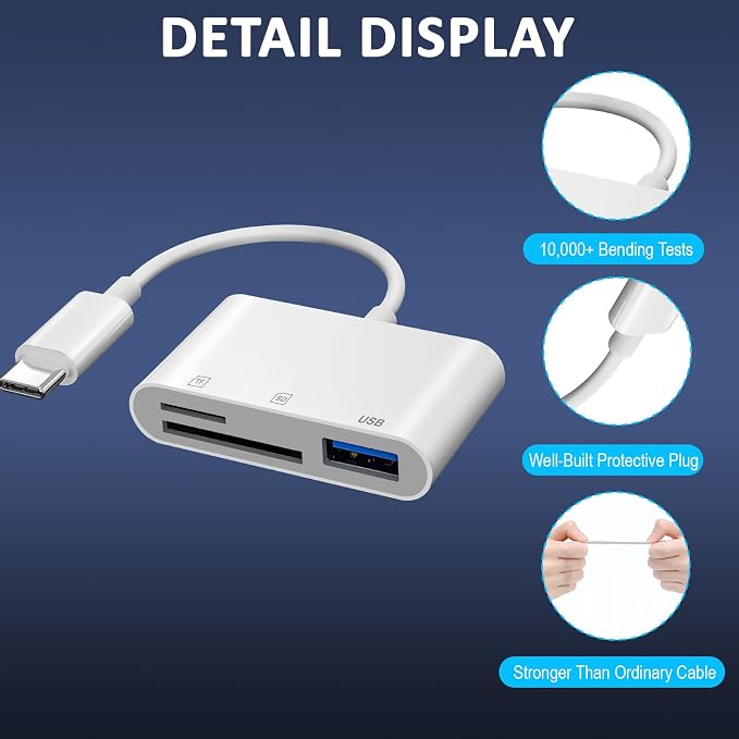 SD Card Reader for iPhone 15/16/iPad/MacBook - Image 8