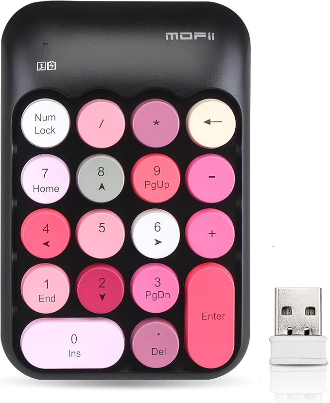 Lomiluskr Cute Wireless Number Keypad by Lomiluskr-Colorfulcomputeraccessories