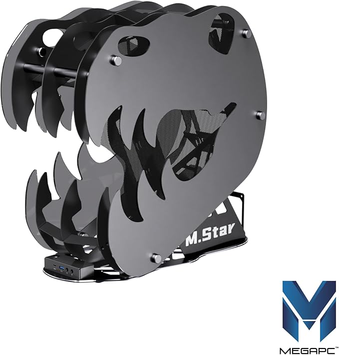 MegaPC Upgraded Open-Frame Mid-Tower Micro-ATX/Mini-ITX Gaming PC Case - Image 3