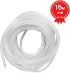 50Ft XHF 1/4" Clear Spiral Cable Wrap 6mm Spiral Wire Wrap Cord - Image 6