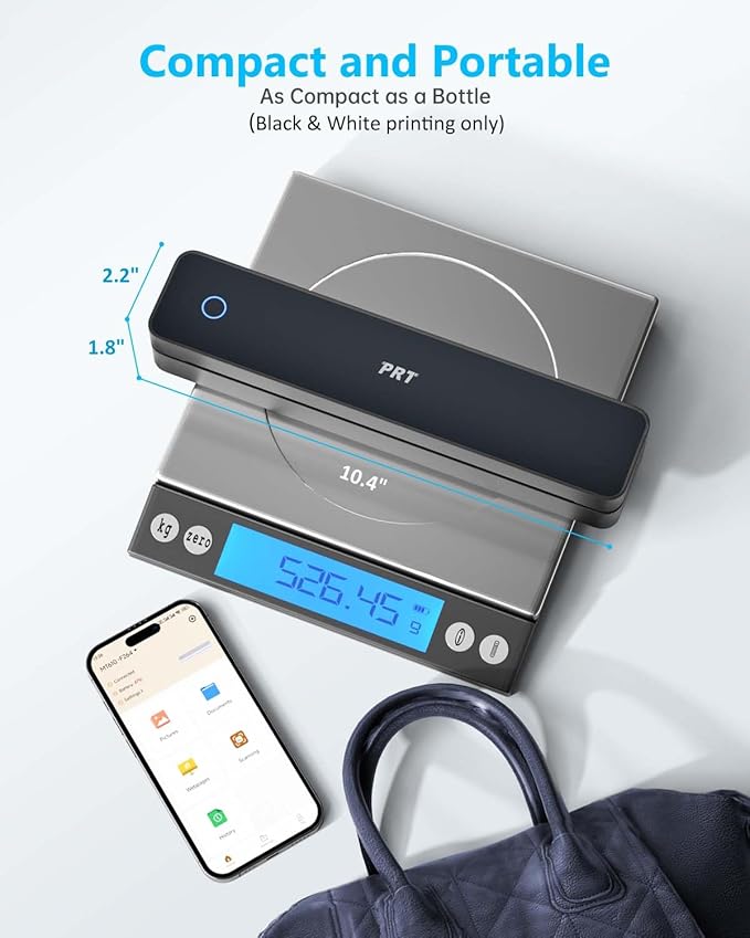 Inkless Portable Printer for Travel, Wireless Thermal Printer Support 8.5 x 11 - Image 4