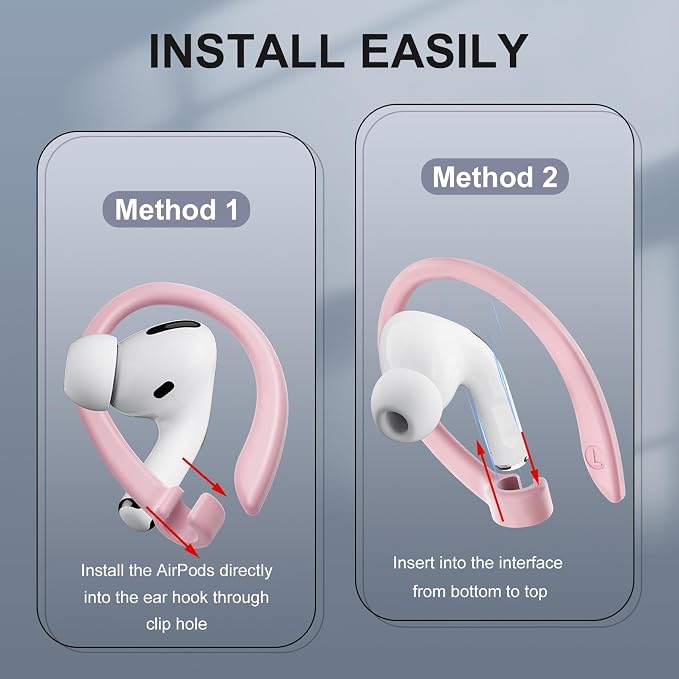 2 Pairs AirPods Ear Hooks for AirPods Pro 2, AirPods Pro, AirPods 4, 2 & 1 - Image 5