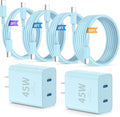 Super Fast Samsung Charger Type C, 45W Dual Port USB C Fast Charger Block & by QZIIW