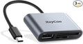 RayCue USB C SD Card Reader Adapter, Type C Micro SD TF Card Reader Adapter by RayCue