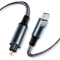 Kumiho Braided USB C to Optical Audio Cable 3Ft USB C to Toslink Optical Cable by Unknown