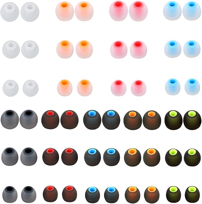 54 PCS Earbud Replacement Tips Silicone Earbud Tips Earbud Covers Fit by MMYQXI