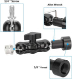 CAMVATE Mini Ball Head Mount Microphone Clamp - Image 2