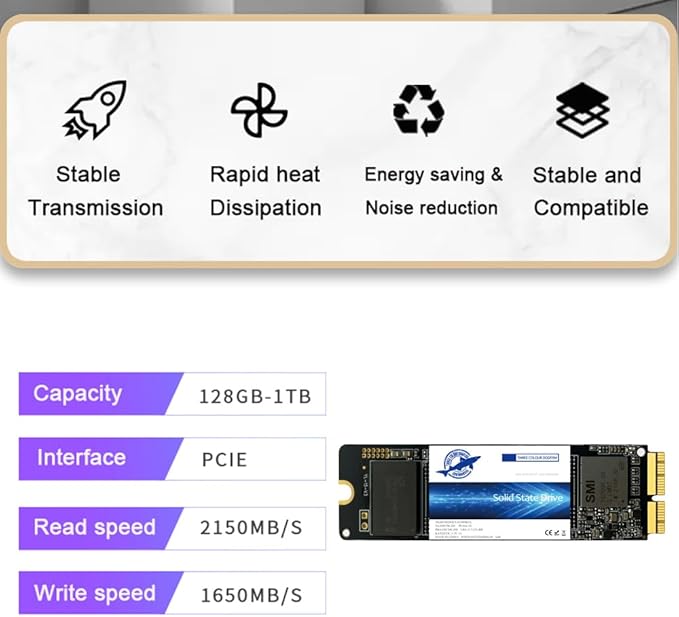 Dogfish SSD Pro da 2 TB per MacBook Upgrade NVMe PCIe Gen3x4 M.2, Unit?interna - Image 8