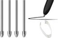 No Worn Out Titanium Alloy Metal Remarkable 2 Pen Tips Replacement Compatible by WirelessFinest