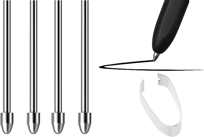 No Worn Out Titanium Alloy Metal Remarkable 2 Pen Tips Replacement Compatible by WirelessFinest