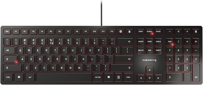 CHERRY KC 6000 Slim Wired USB Keyboard Ultra-Slim Design US Layout by CHERRY