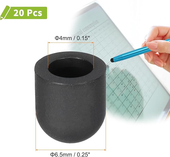 MECCANIXITY 20Pcs Replacement Stylus Pen Tips 6.5mm Conductive Capacitive Touch - Image 2