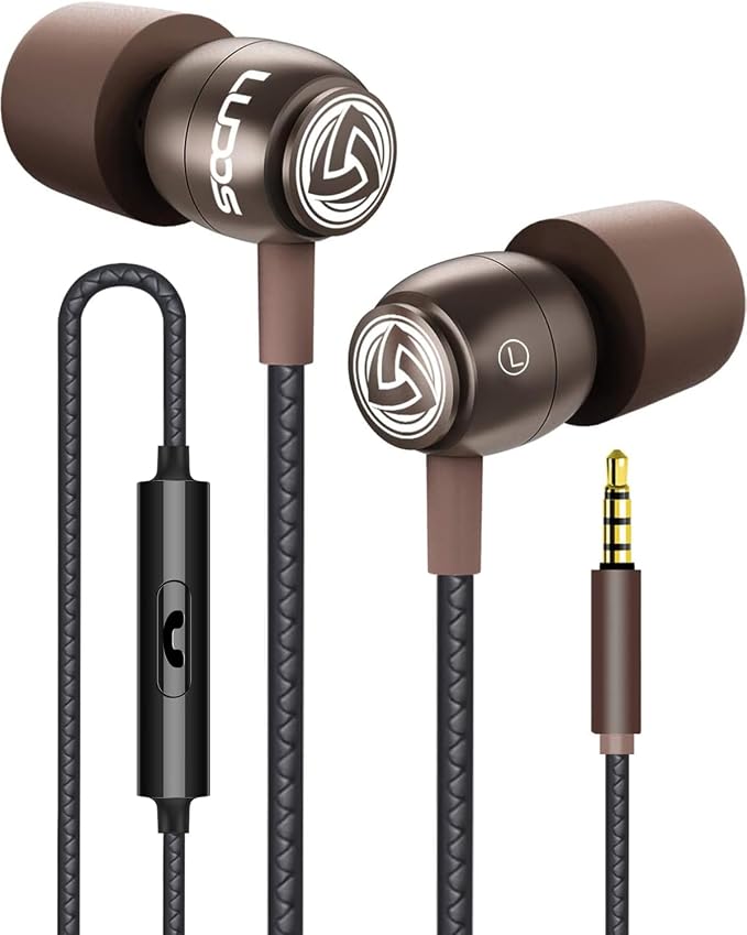 LUDOS Clamor Wired Earbuds in-Ear Headphones, 5 Years Warranty, Earphones by Ludos