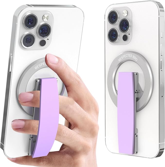 RESPECTED-BRO-Magnetic-Phone-Grip-Stand, Magnetic Phone Ring Holder Kickstand by RespectedBro