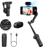 Gimbal Stabilizer for Smartphone, NO APP Tracking, 20CM Extension Rod, Face & by AOCHUAN