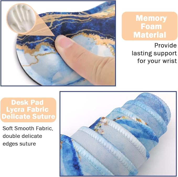 Ergonomic Large Mouse Pad and Keyboard Wrist Rest, Desk Pad - Image 5