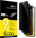 NEW'C 3 Pack Privacy for iPhone 12, iPhone 12 Pro Screen Protector, Enhanced by NEWC