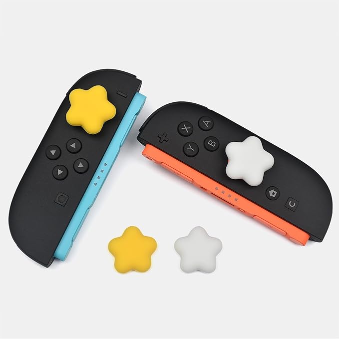 Star-Shaped Thumb Grips for Nintendo Switch 2 4PCS Soft Silicone Joystick Caps - Image 2