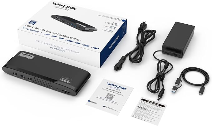 WAVLINK DisplayLink Docking Station Dual 5K, USB-C Dock - Image 8