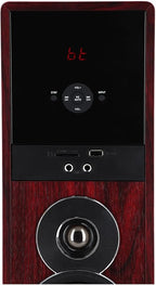 Rockville TM80C Powered Home Theater Tower Speaker System, Cherry Wood - Image 3